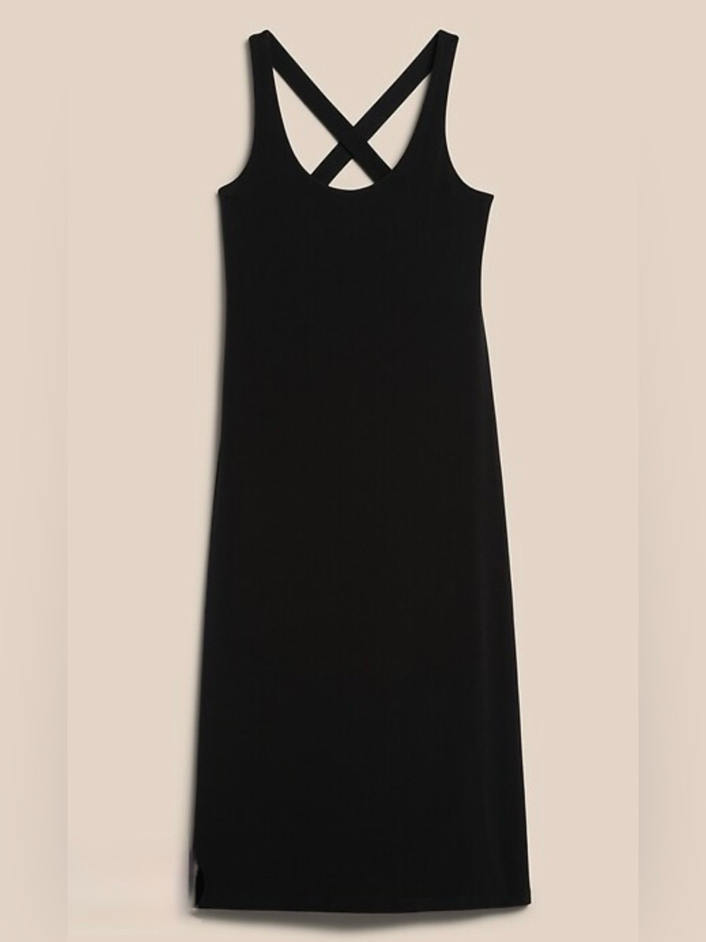Banana Republic Olive Green Double Layer Cross-Back Maxi Dress Size XXL